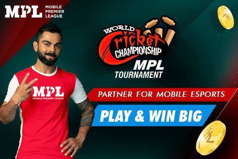World Cricket Championship 2 game partners with MPL for e-sports