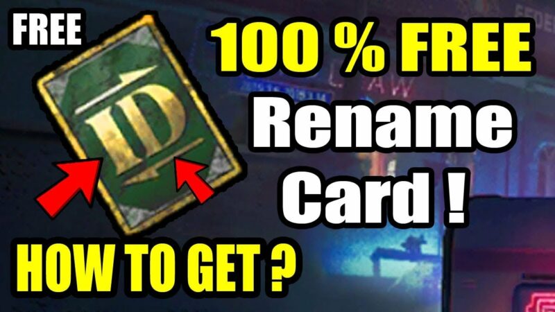 how to get rename card in pubg, pubg rename card free,