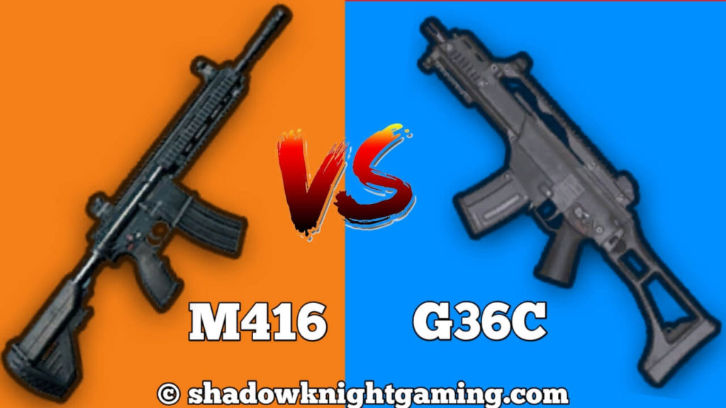 M416 vs G36C PUBG Mobile