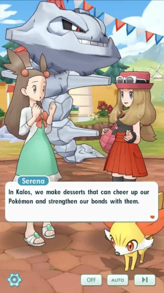 Pokémon Masters Serena and Fennekin