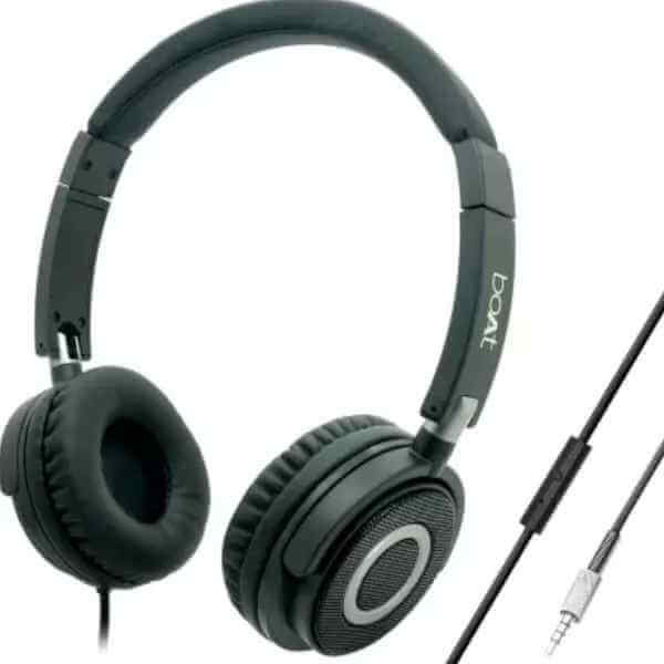 boAt BassHeads 900 On-Ear Wired Headset [Colour Black]