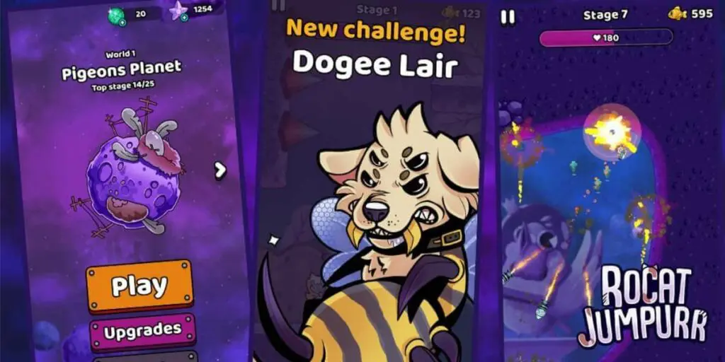 Rocat jumpurr: New fun roguelite game Dogee Lair Challenge
