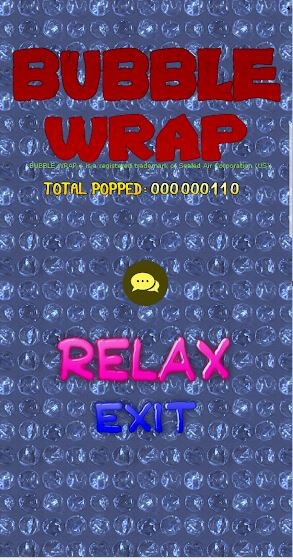 Bubble wrap game for ios and Android