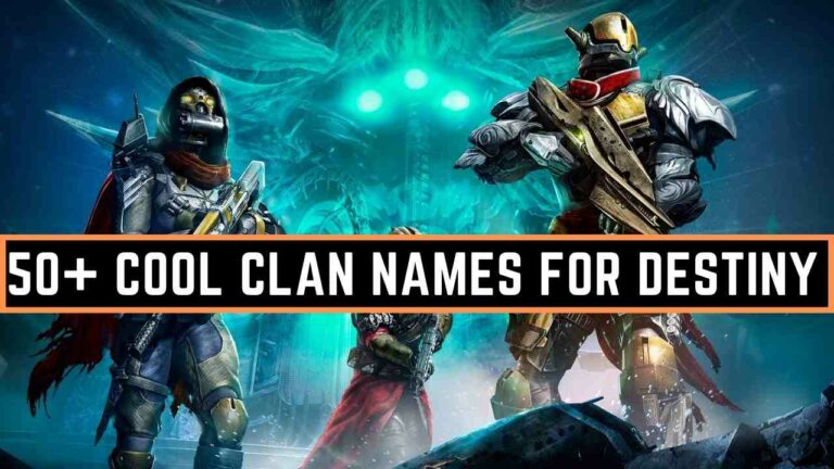 50 + Cool Clan Names for Destiny