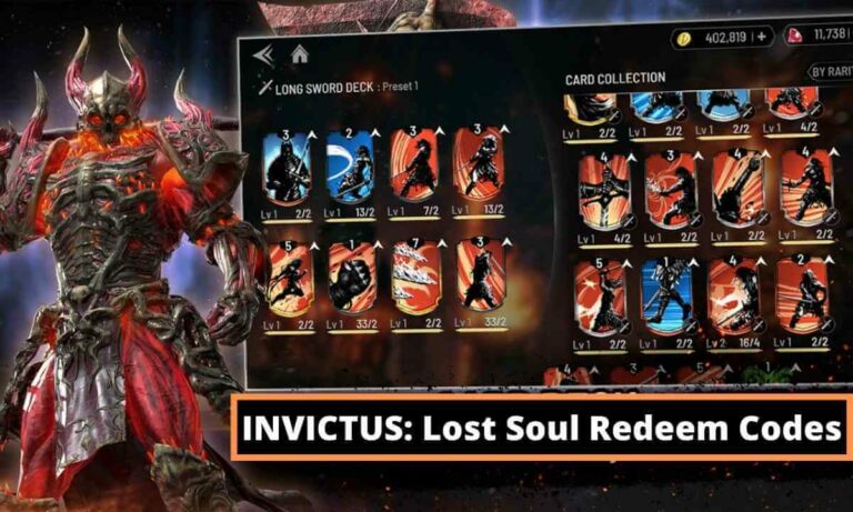 INVICTUS: Lost Soul Redeem Codes