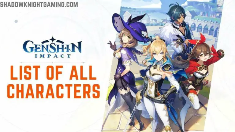 Genshin Impact Characters List – All Playable Characters in the Game