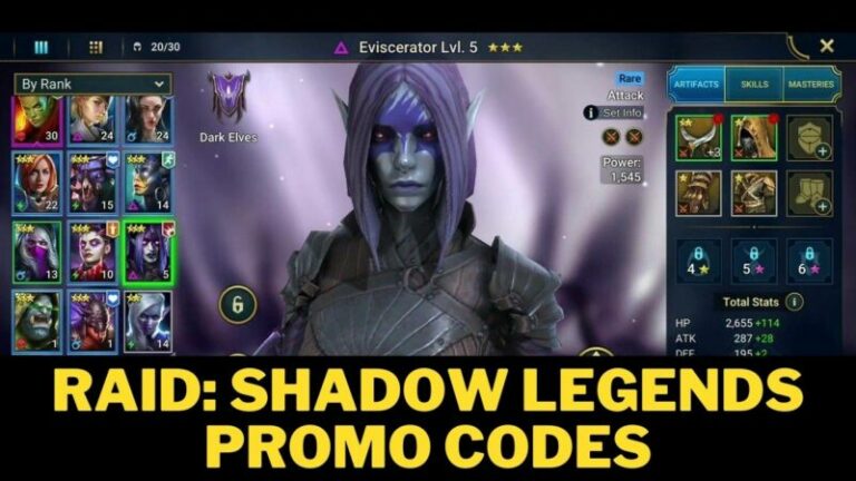 Raid: Shadow Legends Promo Codes August 2022 | Free Promo Codes