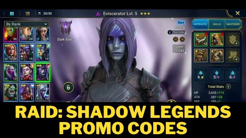 Raid: Shadow Legends Promo Codes,