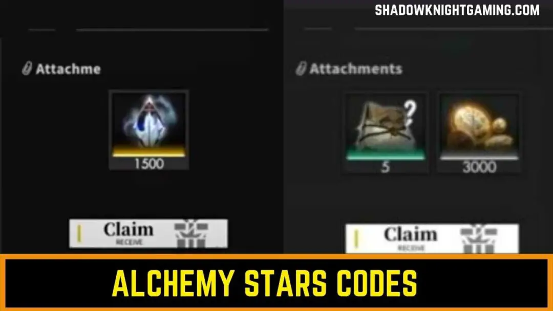 List of Alchemy Stars Codes