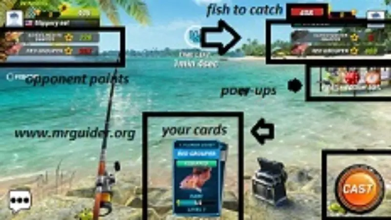 Fishing clash Tips - Understanding the layout and controls