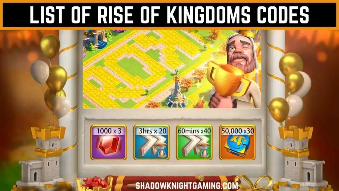 List of Rise of Kingdoms codes