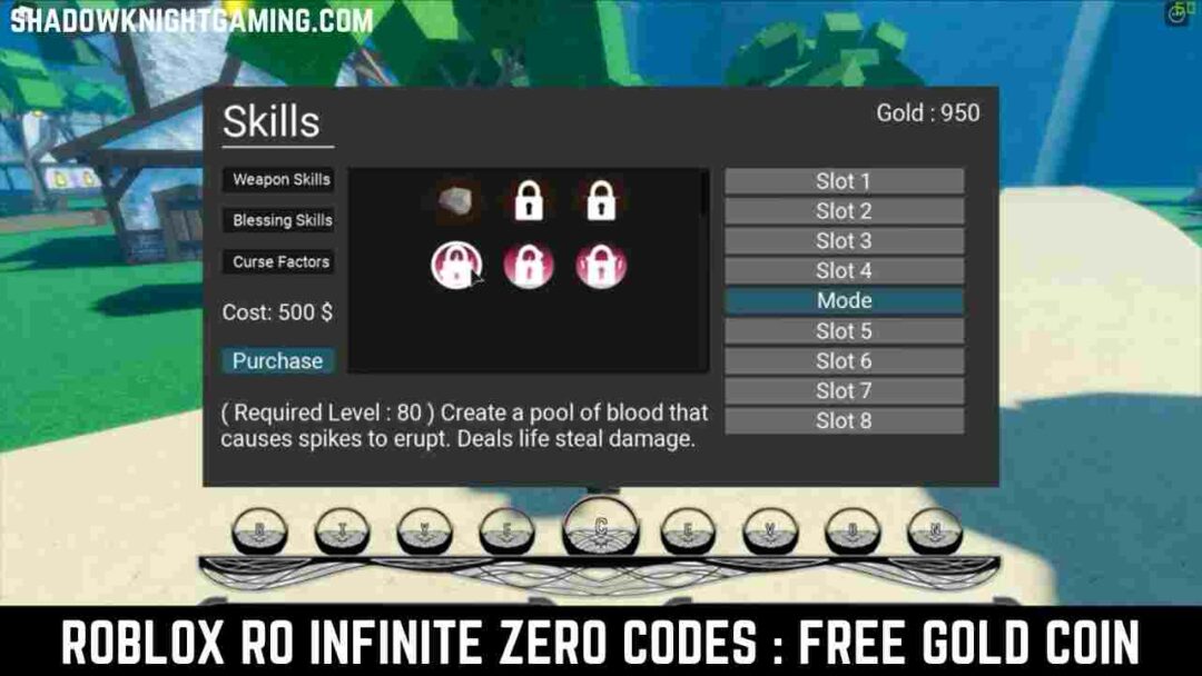 Roblox Ro Infinite Zero Codes Free GOld coin