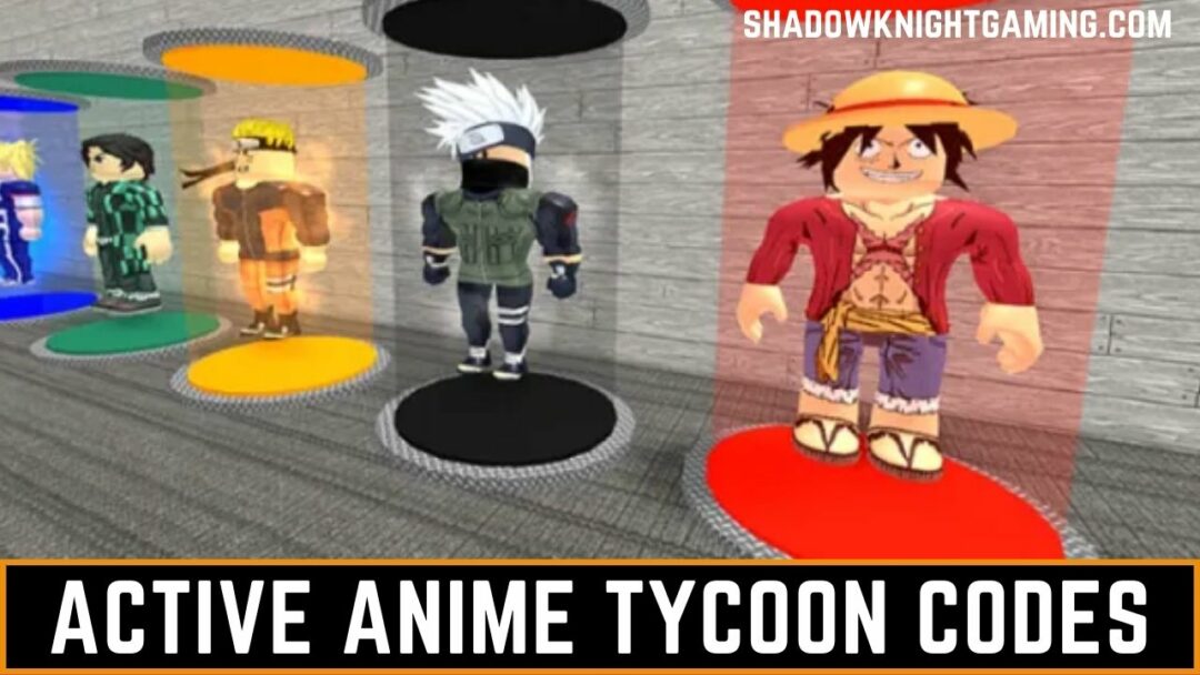 Active Anime Tycoon Codes 