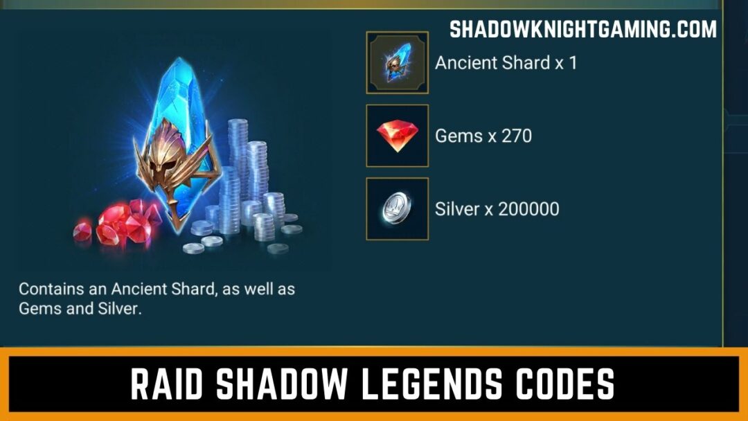 Raid Shadow Legends Codes Promo Codes