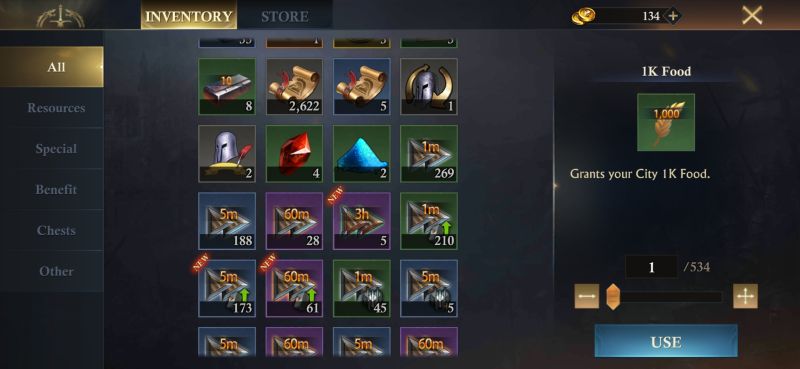 King of Avalon Inventory