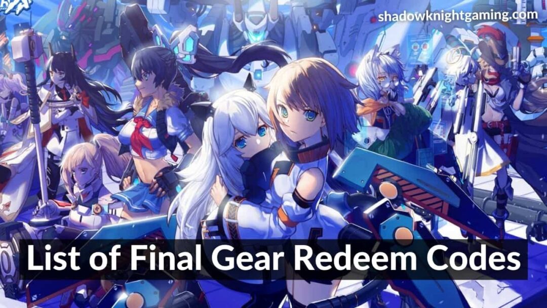 Final Gear redeem codes