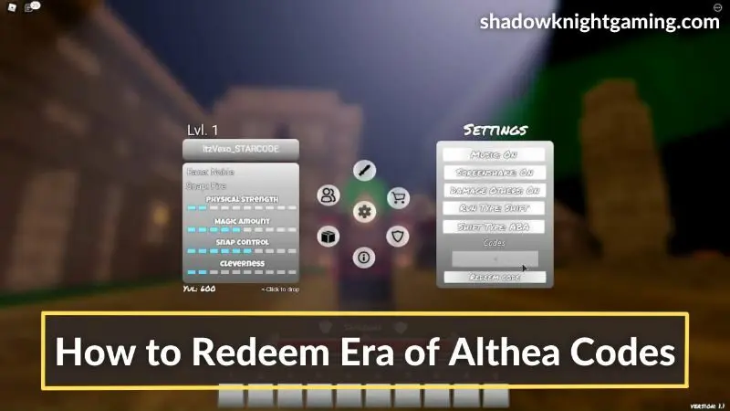 How to redeem Era of Althea codes