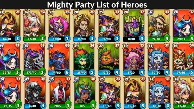 Mighty Party Tier List
