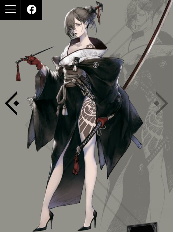 NieR Reincarnation Characters - the assassin