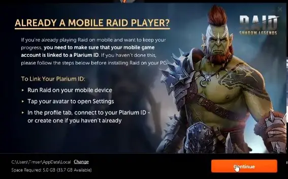 How to download raid shadow legends on pc with plarium (2)
