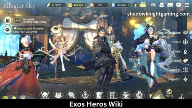 Exos Heroes party screen