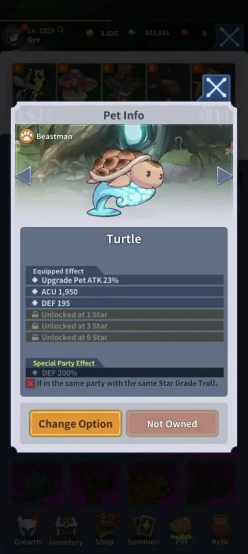 blade idle pets - turtle