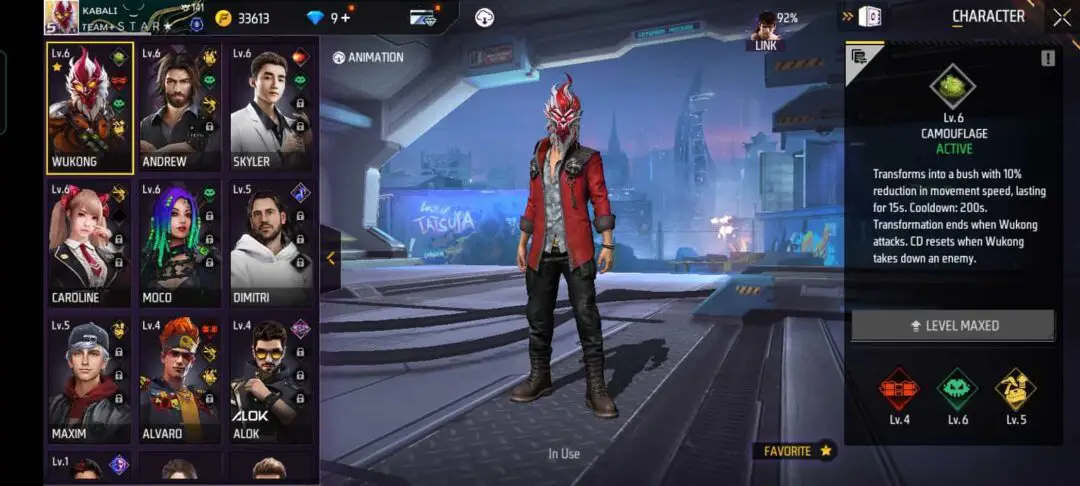 free fire Characters