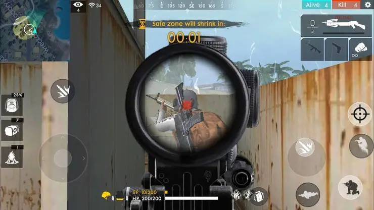 free fire aim and fire