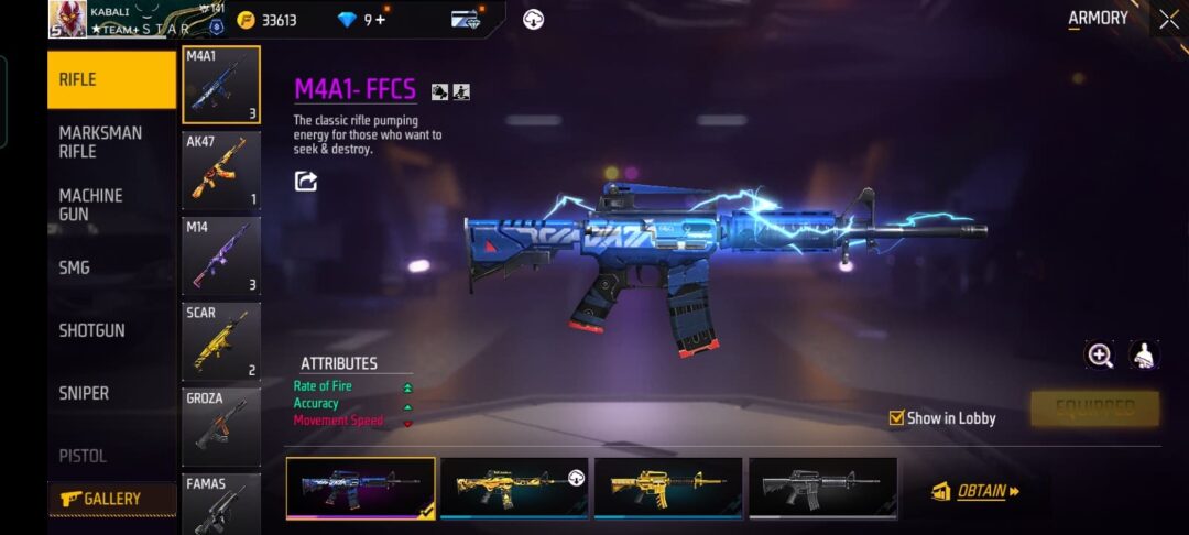 free fire weapons