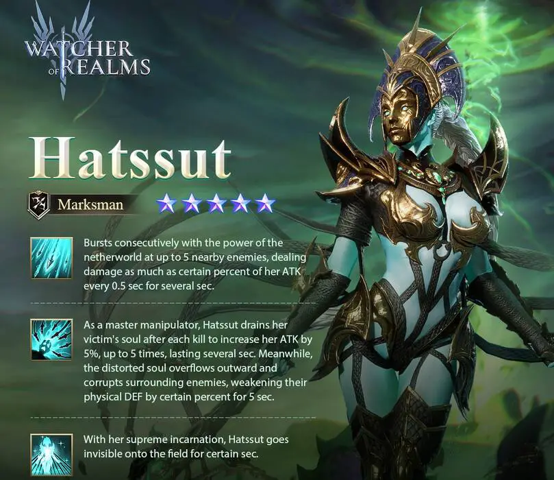 Hassut Watcher of Realms Heroes Tier List