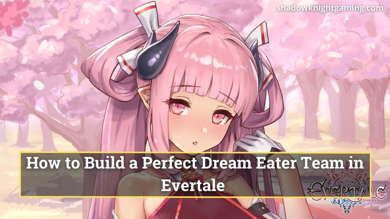 Pink haired evertale chatacter