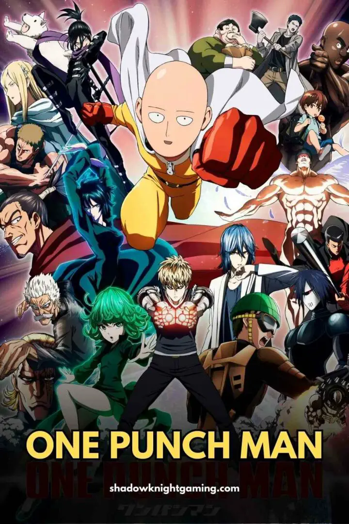 anime with overpowered main character - One Punch Man Season 1 anime Poster