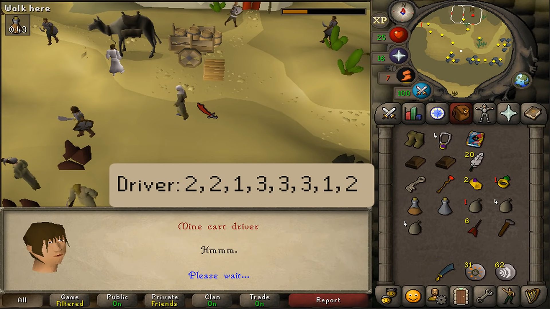 Osrs Tourist Trap Quest Trade Talk to the mine cart driver