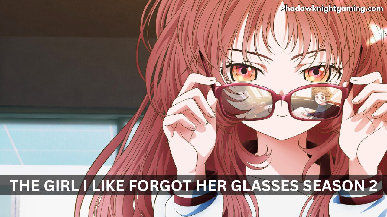 Ai Mei wearing glasses with Kaede Komura reflection on it