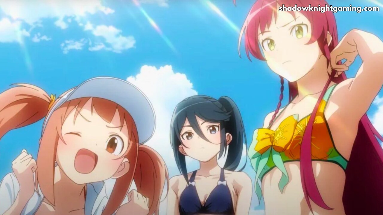 The Devil is a Part-timer! Chiho, Suzuno and Emilia in swim suits