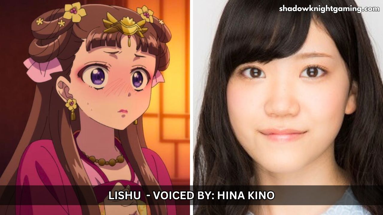 Lishu from The Apothecary Diaries (Left) voiced by Hina Kino (Right)