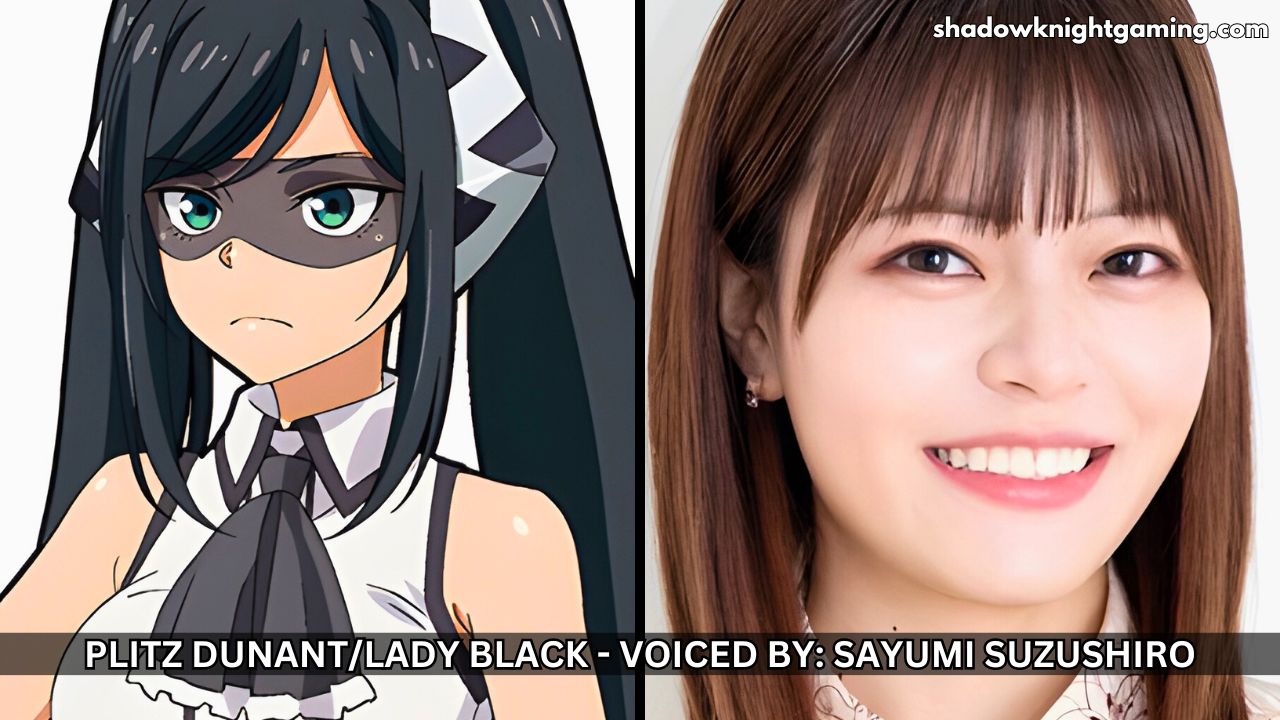 Pilse Dunant from Shy Anime (left) voiced by Sayumi Suzushiro (right)